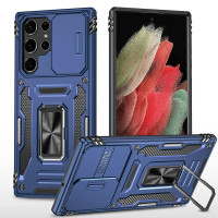 Ударостійкий чохол Camshield Army Ring для Samsung Galaxy S24 Ultra - Синій / Navy