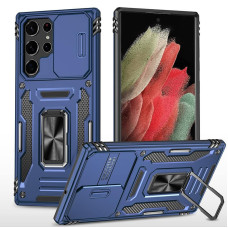 Ударопрочный чехол Camshield Army Ring для Samsung Galaxy S24 Ultra - Синий / Navy