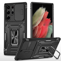 Ударопрочный чехол Camshield Army Ring для Samsung Galaxy S24 Ultra - Черный / Black