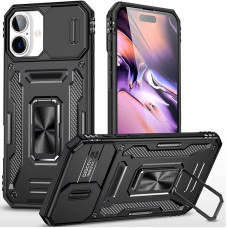 Ударостійкий чохол Camshield Army Ring для Apple iPhone 16 (6.1) - Чорний / Black