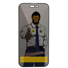 Защитное стекло Privacy 5D Anti-Static (тех.пак) для Apple iPhone 17 / 16 Pro (6.3) - Черный