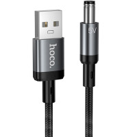 Кабель живлення для роутера/модема Hoco X129 Advantage USB-DC 5V (1m) - Black