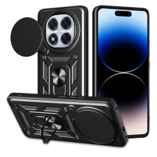 Ударопрочный чехол Camshield Serge Ring для Xiaomi Redmi Note 14 Pro 4G - Черный