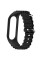 Ремінець Ocean Band для Xiaomi Mi Band 3/4/5/6/7 - Чорний / Black - фото
