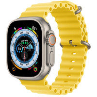 Ремешок Ocean Band для Apple Watch 38/40/41/42mm(ser.10) - Желтый / Yellow