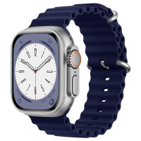 Ремешок Ocean Band для Apple Watch 38/40/41/42mm(ser.10) - Синий / Deep navy