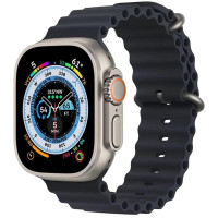 Ремешок Ocean Band для Apple Watch 38/40/41/42mm(ser.10) - Черный / Midnight