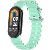 Ремінець Ocean Band для Xiaomi Mi Band 9/8/10 - Бірюзовий / Blue Sea