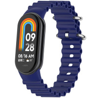 Ремінець Ocean Band для Xiaomi Mi Band 9/8/10 - Синій / Blue