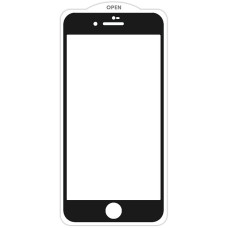 Защитное стекло SKLO 5D (тех.пак) для Apple iPhone 7 / 8 / SE (2020) (4.7) - Черный / Белая подложка