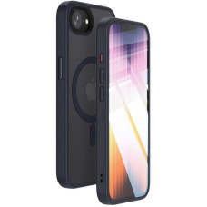 TPU+PC чехол Metal Buttons with MagSafe Colorful для Apple iPhone 16e (6.1) - Синий / Navy Blue