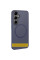 TPU+PC чохол Metal Buttons with MagSafe Colorful для Samsung Galaxy S25 Edge - Синій / Navy Blue - фото