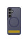 TPU+PC чохол Metal Buttons with MagSafe Colorful для Samsung Galaxy S25 Edge - Синій / Navy Blue - фото