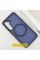 TPU+PC чохол Metal Buttons with MagSafe Colorful для Samsung Galaxy S25 Edge - Синій / Navy Blue - фото
