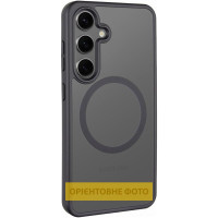 TPU+PC чохол Metal Buttons with MagSafe Colorful для Samsung Galaxy S25 Edge - Чорний / Black