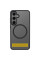 TPU+PC чохол Metal Buttons with MagSafe Colorful для Samsung Galaxy S25 Edge - Чорний / Black - фото