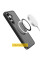 TPU+PC чохол Metal Buttons with MagSafe Colorful для Samsung Galaxy S25 Edge - Чорний / Black - фото