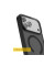 TPU+PC чохол Metal Buttons with MagSafe Colorful для Apple iPhone 17 (6.3) - Чорний / Black - фото