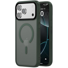TPU+PC чохол Metal Buttons with MagSafe Colorful для Apple iPhone 17 Pro (6.3) - Зелений / Dark Green