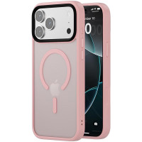 TPU+PC чохол Metal Buttons with MagSafe Colorful для Apple iPhone 17 Pro Max (6.9) - Рожевий / Pink