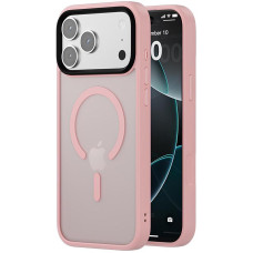 TPU+PC чохол Metal Buttons with MagSafe Colorful для Apple iPhone 17 Pro Max (6.9) - Рожевий / Pink