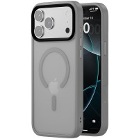 TPU+PC чохол Metal Buttons with MagSafe Colorful для Apple iPhone 17 Pro Max (6.9) - Сірий / Grey