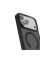 TPU+PC чохол Metal Buttons with MagSafe Colorful для Apple iPhone 17 Pro Max (6.9) - Чорний / Black - фото