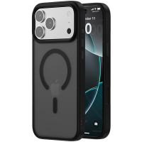 TPU+PC чохол Metal Buttons with MagSafe Colorful для Apple iPhone 17 Pro Max (6.9) - Чорний / Black