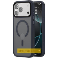 TPU+PC чохол Metal Buttons with MagSafe Colorful для Apple iPhone 17 Air (6.5) - Синій / Navy Blue