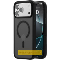 TPU+PC чехол Metal Buttons with MagSafe Colorful для Apple iPhone 17 Air (6.5) - Черный / Black