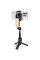 Монопод для селфі Hoco K90 Support axis smart+light - Black - фото