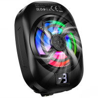 Охолоджуючий кулер для мобільного телефону Hoco GM76 Blue diamond - Black