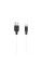Дата кабель Hoco X21 Silicone Type-C Cable (1m) - Чорний / Білий - фото