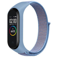 Ремешок Nylon New для Xiaomi Mi Band 3/4/5/6/7 - Azure