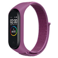 Ремешок Nylon New для Xiaomi Mi Band 3/4/5/6/7 - Purple