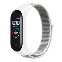 Ремінець Nylon New для Xiaomi Mi Band 3/4/5/6/7 - White