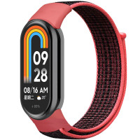 Ремешок Nylon New для Xiaomi Mi Band 8/9/10 - Pomegranate Red