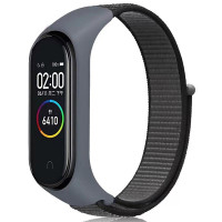 Ремінець Nylon New для Xiaomi Mi Band 3/4/5/6/7 - Gray
