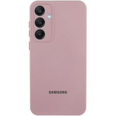 Чехол Silicone Cover Lakshmi Full Camera (AA) with logo для Samsung Galaxy S24 - Розовый / Pink Sand