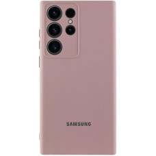 Чохол Silicone Cover Lakshmi Full Camera (AA) with logo для Samsung Galaxy S24 Ultra - Рожевий / Pink Sand