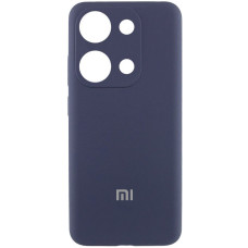 Custodia Silicone Cover Lakshmi Full Camera (AA) with logo per Xiaomi Poco X6 / Note 13 Pro 5G - Blu / Midnight Blue
