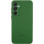 Чохол Silicone Cover Lakshmi Full Camera (AA) with logo для Samsung Galaxy S24 FE - Зелений / Dark green