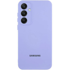 Чохол Silicone Cover Lakshmi Full Camera (AA) with logo для Samsung Galaxy S24 FE - Бузковий / Dasheen