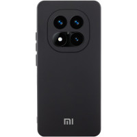 Custodia Silicone Cover Lakshmi Full Camera (AA) with logo per Xiaomi Redmi Note 14 Pro 4G/5G - Nero / Black