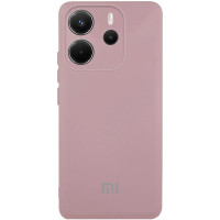 Чехол Silicone Cover Lakshmi Full Camera (AA) with logo для Xiaomi Redmi Note 14 4G (Europe version) - Розовый / Pink Sand