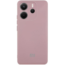 Чехол Silicone Cover Lakshmi Full Camera (AA) with logo для Xiaomi Redmi Note 14 4G (Europe version) - Розовый / Pink Sand