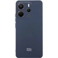 Чохол Silicone Cover Lakshmi Full Camera (AA) with logo для Xiaomi Redmi Note 14 4G (Europe version) - Синій / Midnight blue