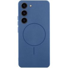 Чехол Silicone Cover Lakshmi Full Camera (AA) with MagFit для Samsung Galaxy S23 - Синий / Navy blue