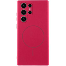 Чехол Silicone Cover Lakshmi Full Camera (AA) with MagFit для Samsung Galaxy S23 Ultra - Красный / Rose Red