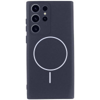 Чохол Silicone Cover Lakshmi Full Camera (AA) with MagFit для Samsung Galaxy S23 Ultra - Темно-синій / Midnight blue